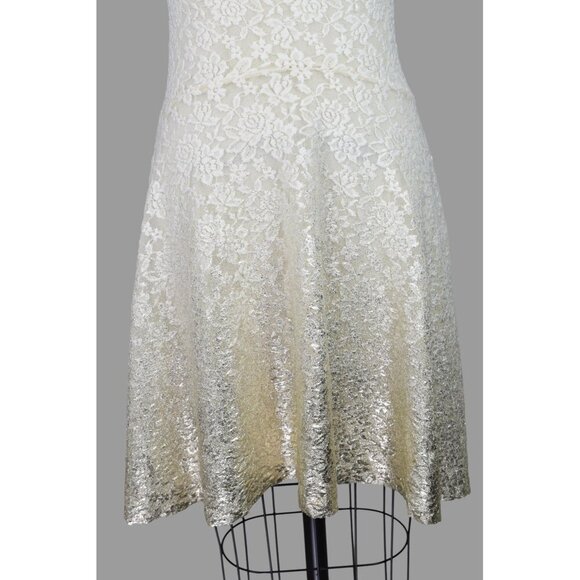 FREE PEOPLE OMBRE FOIL LACE DRESS - Picture 5 of 9